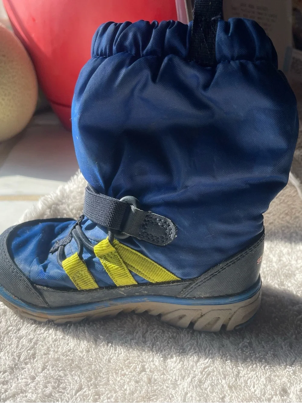 Stride Rite Waterproof Blue and Yellow Winter Snow Boot